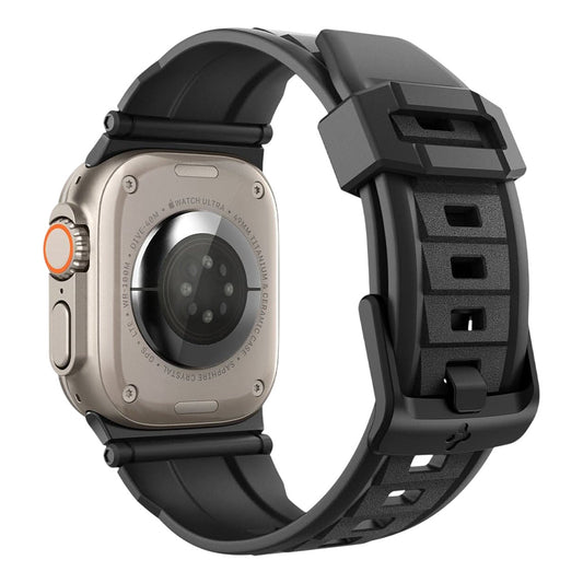 Spigen Rugged band voor Apple Watch 49mm / 46mm / 45mm / 44mm / 42mm Series, Zwart AMP07105