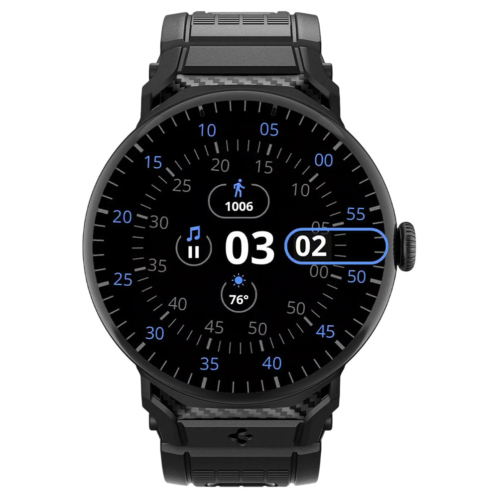 Spigen Rugged Band voor Google Pixel Watch 41mm Series, Zwart AMP07556