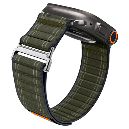 Spigen WBF0 band voor Apple Watch 49mm / 46mm / 45mm / 44mm Series, Groen