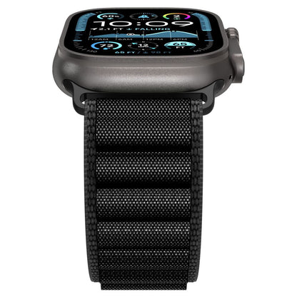 Spigen WBF1 band voor Apple Watch 49mm / 46mm / 45mm / 44mm Series, Zwart