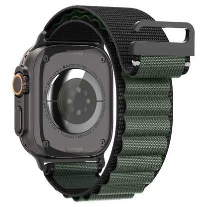 Spigen WBF1 band voor Apple Watch 49mm / 46mm / 45mm / 44mm Series, Zwart Groen