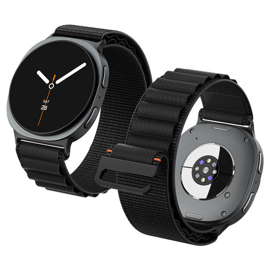 Spigen WBF1 band voor Samsung Galaxy Watch9 / Watch8 / Watch8 Classic Series, Zwart AMP11607