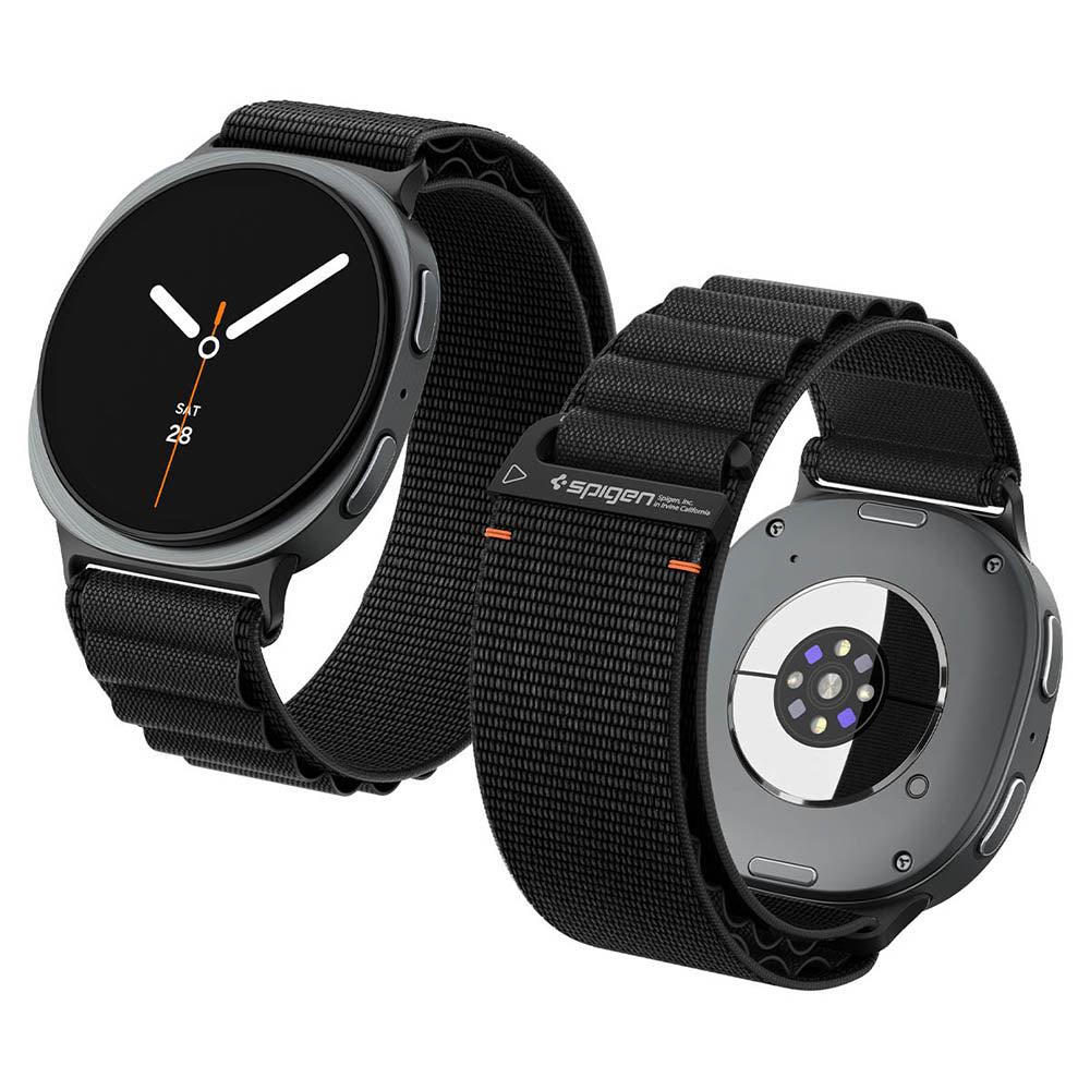 Spigen WBF1 band voor Samsung Galaxy Watch9 / Watch8 / Watch8 Classic Series, Zwart AMP11607