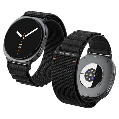 Spigen WBF1 band voor Samsung Galaxy Watch9 / Watch8 / Watch8 Classic Series, Zwart AMP11607