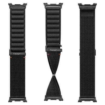 Spigen WBF1 band voor Samsung Galaxy Watch9 / Watch8 / Watch8 Classic Series, Zwart AMP11607
