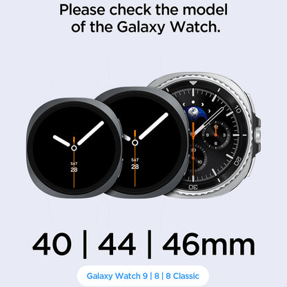Spigen WBF1 band voor Samsung Galaxy Watch9 / Watch8 / Watch8 Classic Series, Zwart AMP11607