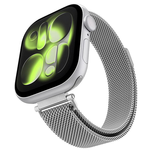 Spigen WBM4 band voor Apple Watch 42mm / 41mm / 40mm Series, Zilver AMP10498
