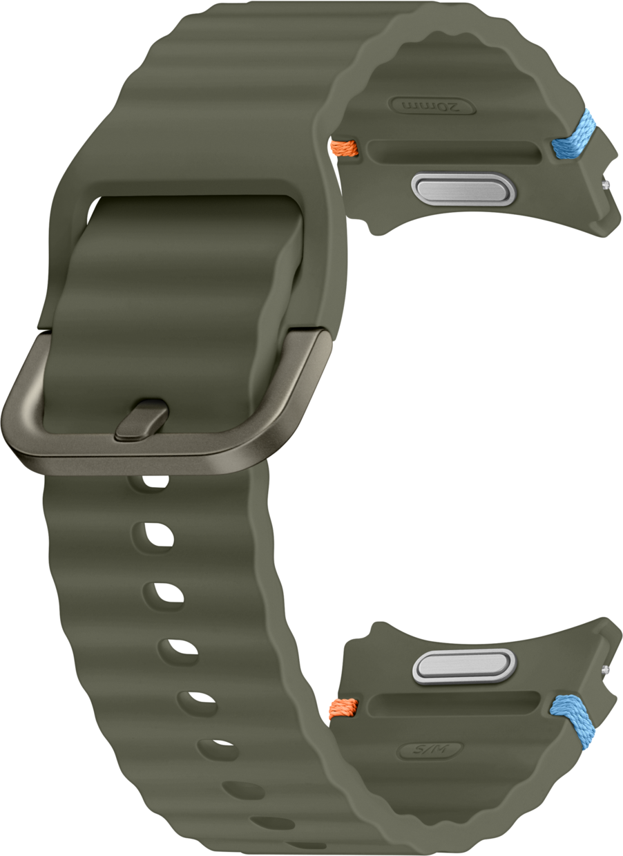 Sports Band for Samsung Galaxy Watch7 / Watch FE / Watch6 / Watch5 / Watch4 Series, S/M, Green ET-SNL30SKEGEU