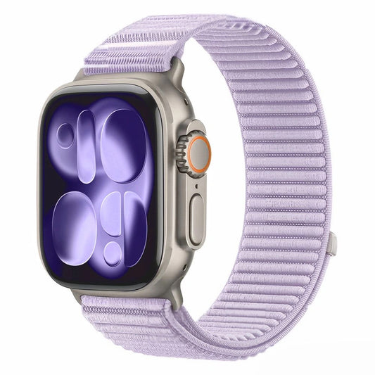 Tech-Protect NylonLoop-bandje voor Apple Watch 49 mm / 46 mm / 45 mm / 44 mm Series, paars