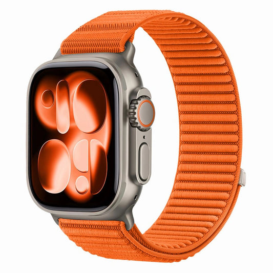 Tech-Protect NylonLoop-bandje voor Apple Watch 49 mm / 46 mm / 45 mm / 44 mm Series, oranje