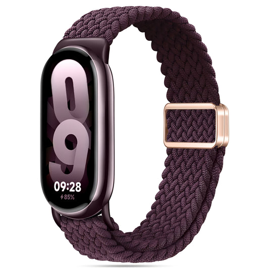 Tech-Protect NylonMag band voor Xiaomi Smart Band 8/9, bordeauxrood 