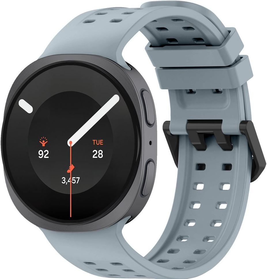 Tech-Protect Silicone Air-band voor Samsung Galaxy Watch9 / Watch8 / Watch8 Classic Series, Grijs
