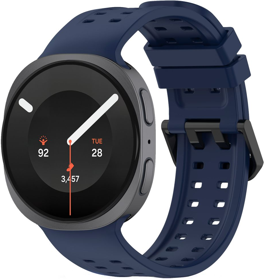 Tech-Protect Silicone Air-band voor Samsung Galaxy Watch9 / Watch8 / Watch8 Classic Series, Marineblauw