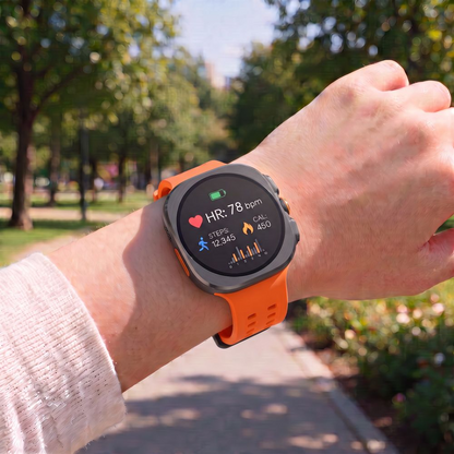 Tech-Protect Silicone Air Band voor Samsung Galaxy Watch Ultra Series, Oranje
