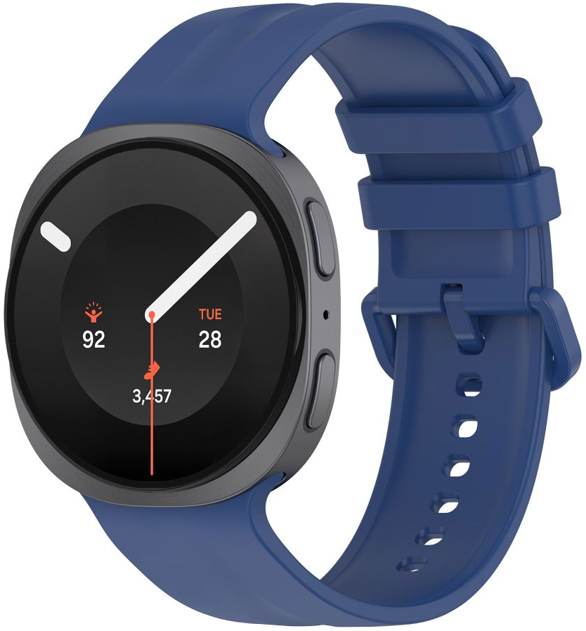 Tech-Protect Silicone Evo band voor Samsung Galaxy Watch9 / Watch8 / Watch8 Classic Series, Marineblauw