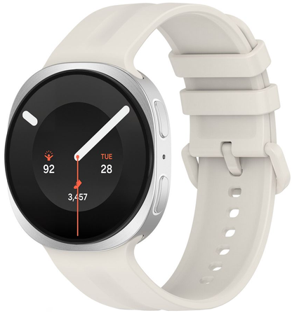 Tech-Protect Silicone Evo band voor Samsung Galaxy Watch9 / Watch8 / Watch8 Classic Series, Beige