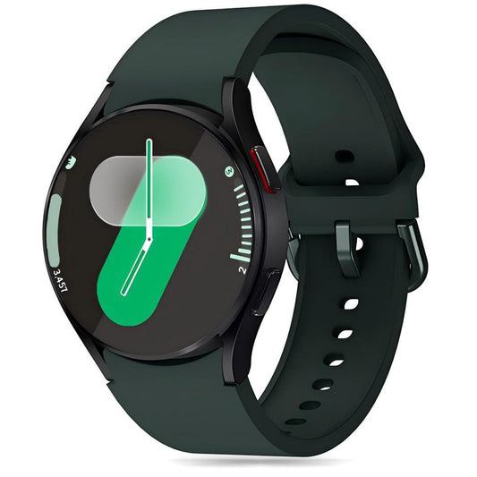 Tech-Protect Silicone Bandje voor Samsung Galaxy Watch7 / Watch FE / Watch6 / Watch5 / Watch4-serie, Groen 