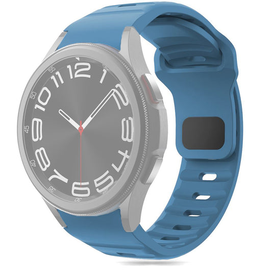 Tech-Protect Siliconenlijnbandje voor Samsung Galaxy Watch7 / Watch FE / Watch6 / Watch5 / Watch4-serie, Blauw 