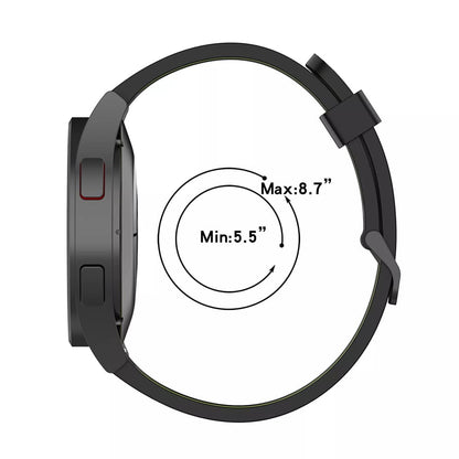 Techsuit W002 band voor Huawei Watch / Xiaomi Watch Series, 22mm, Zwart