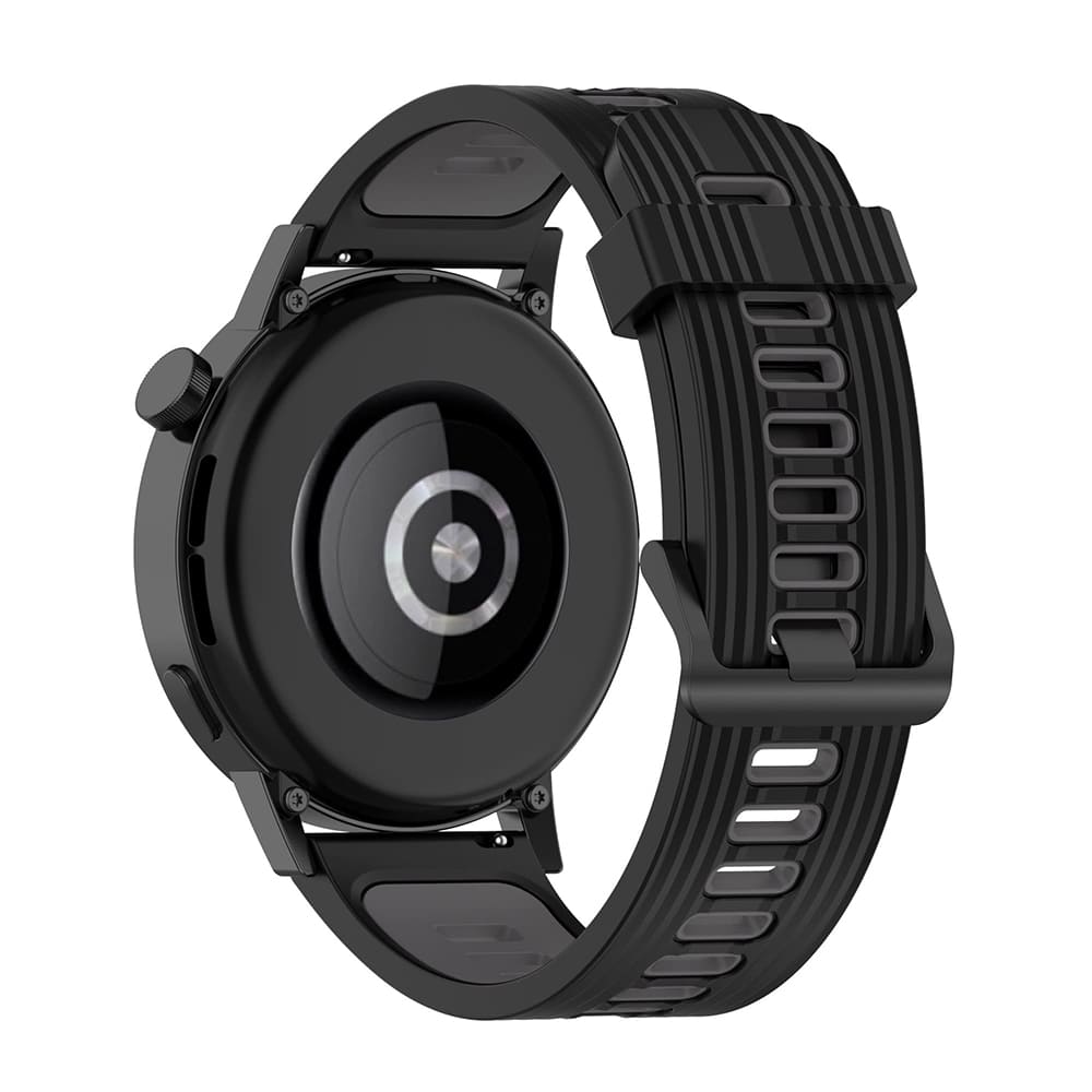 Techsuit W002 band voor Samsung Galaxy Watch / Huawei Watch Series, 20mm, Zwart