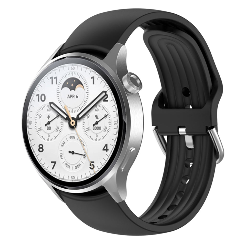 Techsuit W003 band voor Huawei Watch / Xiaomi Watch Series, 22mm, Zwart