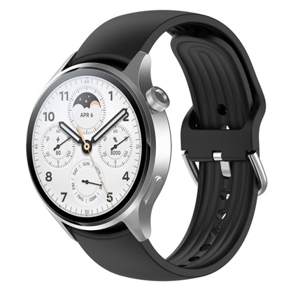 Techsuit W003 band voor Huawei Watch / Xiaomi Watch Series, 22mm, Zwart