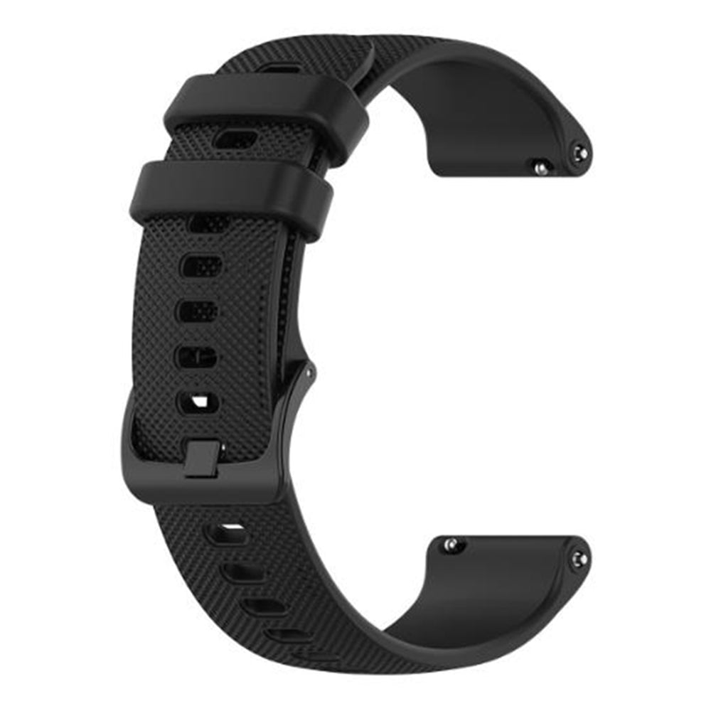 Techsuit W006 band voor Huawei Watch / Garmin Watch Series, 18mm, Zwart