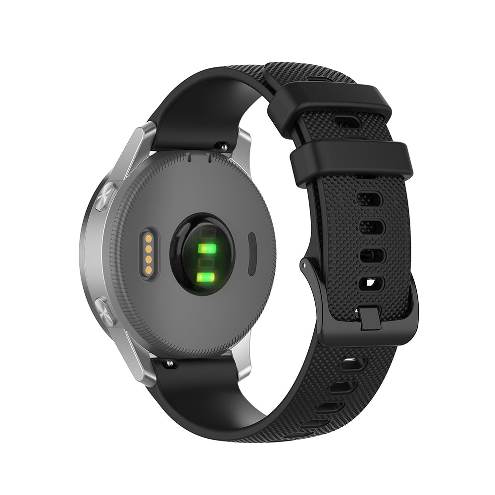 Techsuit W006 band voor Huawei Watch / Garmin Watch Series, 18mm, Zwart