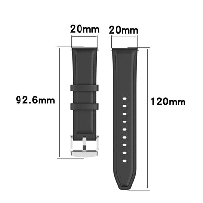 Techsuit W007 band voor Samsung Galaxy Watch / Huawei Watch Series, 20mm, Zwart