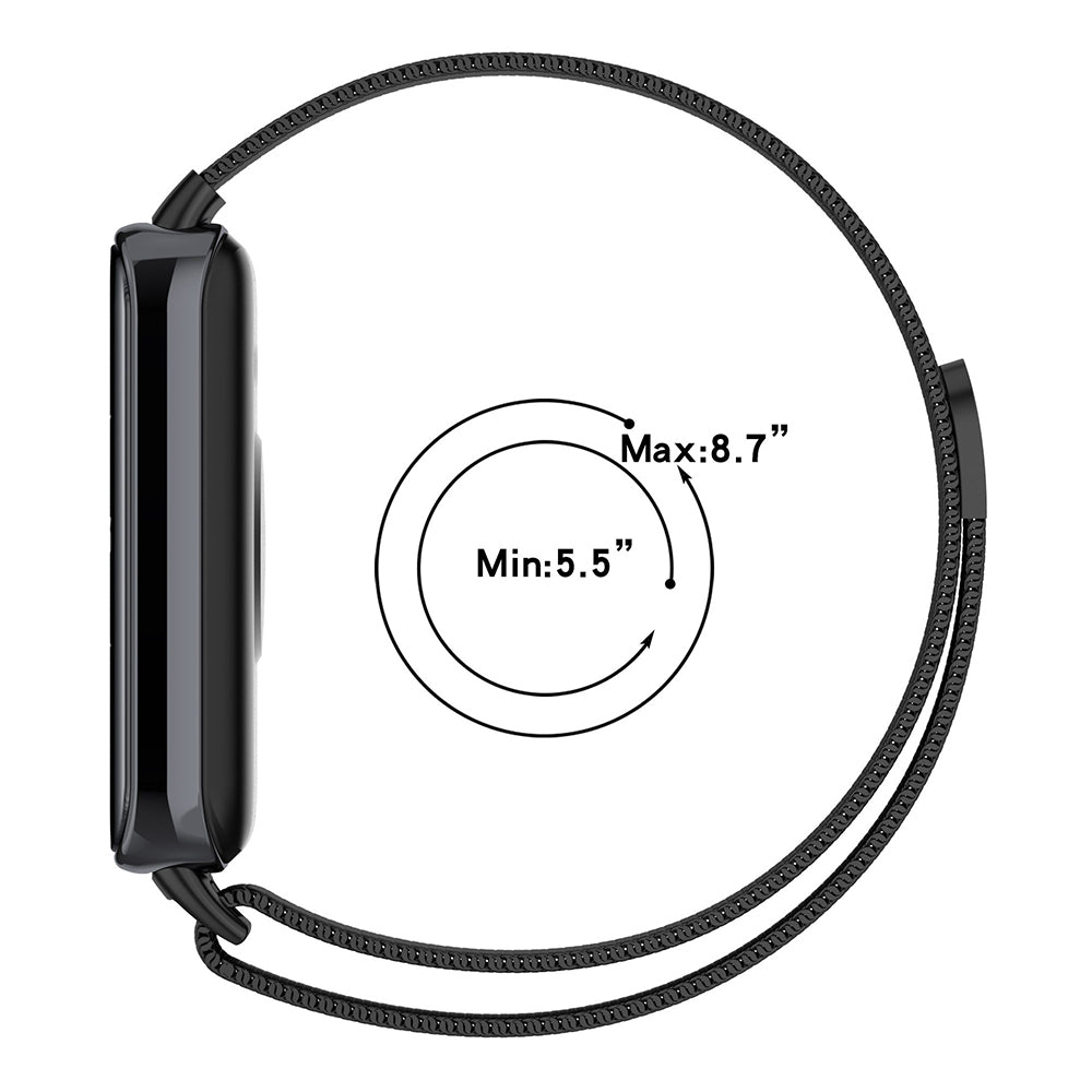 Techsuit W009 riem voor Honor Band 9, Zwart
