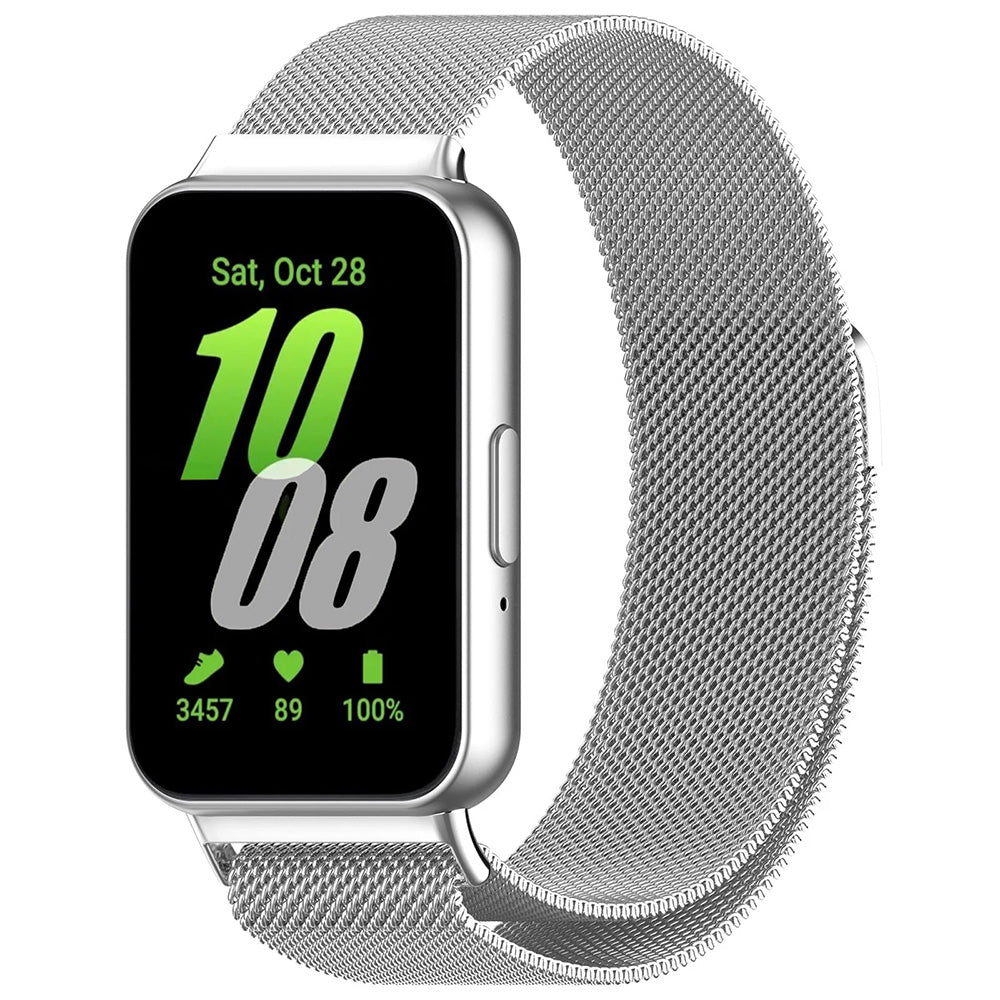 Techsuit W009 band voor Samsung Galaxy Fit3 R39M, Zilver