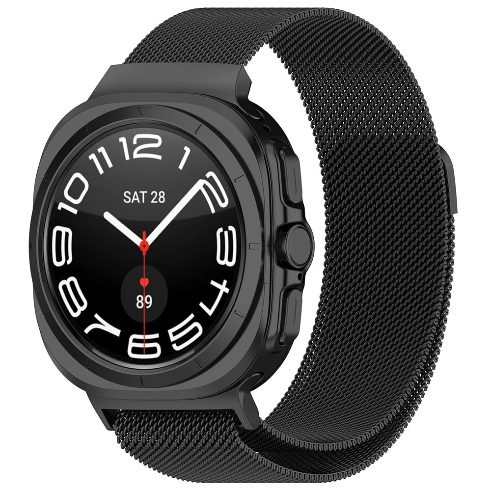 Techsuit W009 band voor Samsung Galaxy Watch Ultra, Zwart