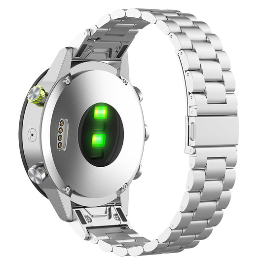 Techsuit W010 band voor Garmin Watch Fenix / Forerunner Series, 22mm, Zilver