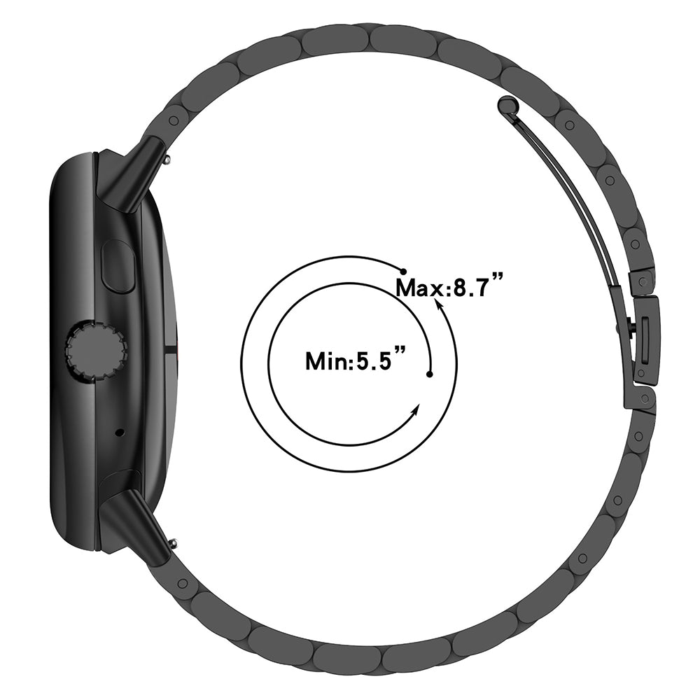 Techsuit W010 band voor Google Pixel Watch 4 45mm, Zwart