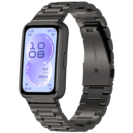 Techsuit W010 band voor Huawei Band 11 / 11 Pro, Zwart