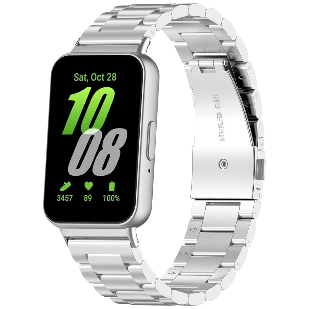 Techsuit W010 band voor Samsung Galaxy Fit3 R39M, Zilver
