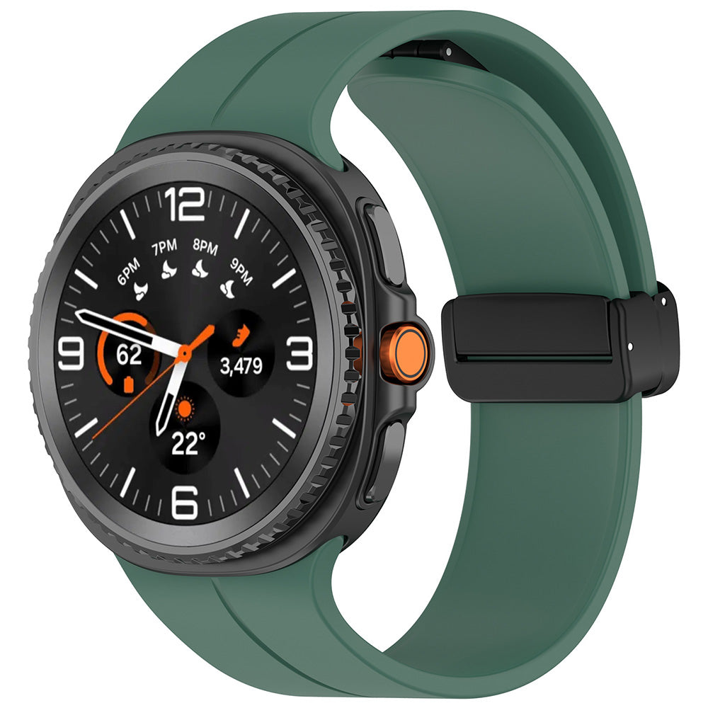Techsuit W011 band voor Samsung Galaxy Watch 8 Classic / Watch8 44mm / Watch 8 40mm, Donkergroen