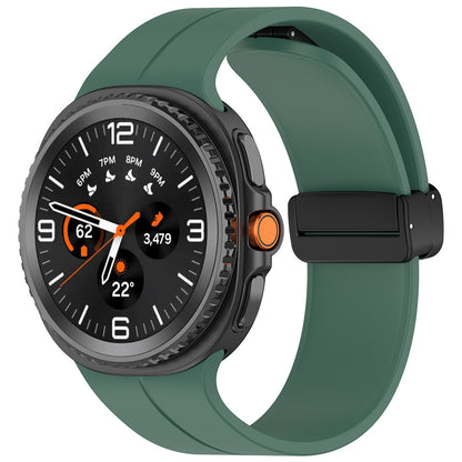 Techsuit W011 band voor Samsung Galaxy Watch 8 Classic / Watch8 44mm / Watch 8 40mm, Donkergroen