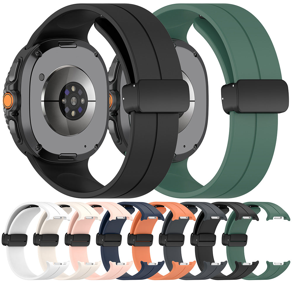 Techsuit W011 band voor Samsung Galaxy Watch 8 Classic / Watch8 44mm / Watch 8 40mm, Donkergroen