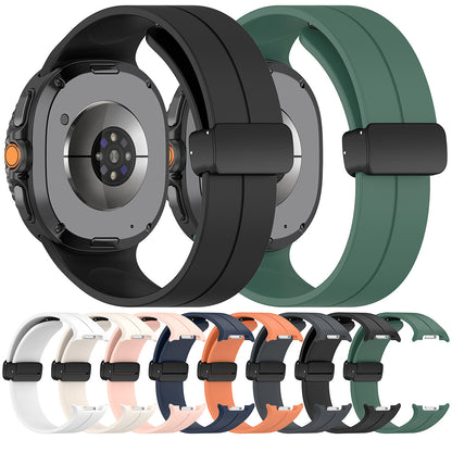 Techsuit W011 band voor Samsung Galaxy Watch 8 Classic / Watch8 44mm / Watch 8 40mm, Donkergroen