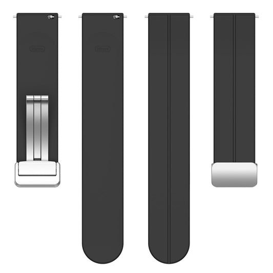 Techsuit W011 band voor Samsung Galaxy Watch / Huawei Watch Series, 20mm, Zwart