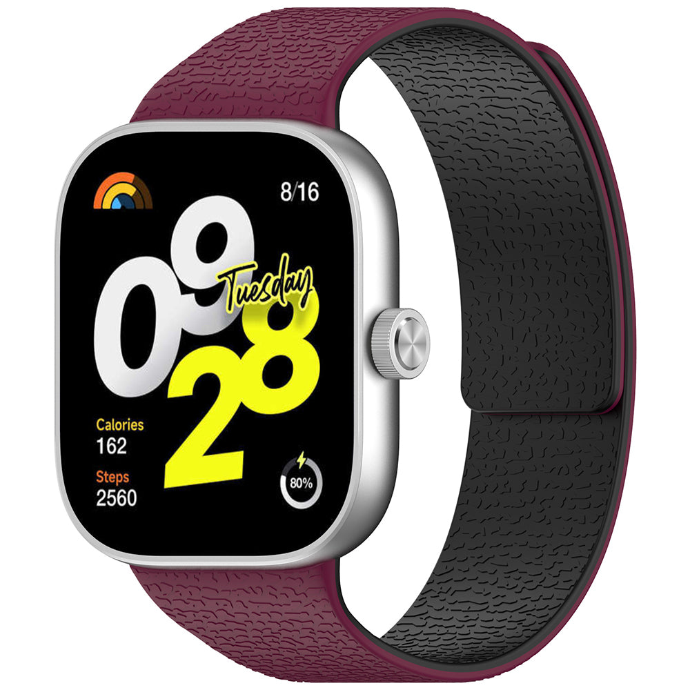 Techsuit W016 band voor Xiaomi Smart Band / Watch Series, Zwart Kersen