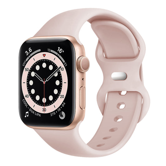 Techsuit W031 band voor Apple Watch 42mm / 41mm / 40mm / 38mm Series, Bleekroze