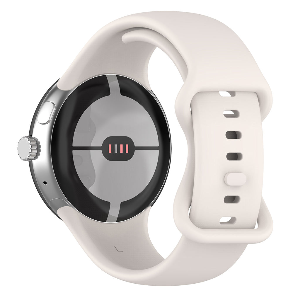 Techsuit W031 band voor Google Pixel Watch 3 41mm / Watch 2 / Watch, Crème