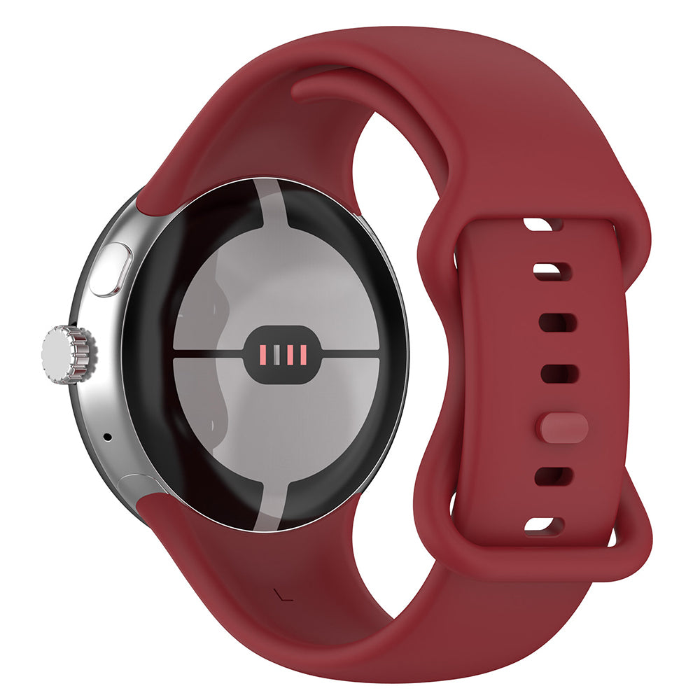 Techsuit W031 band voor Google Pixel Watch 3 45mm, Kersenrood