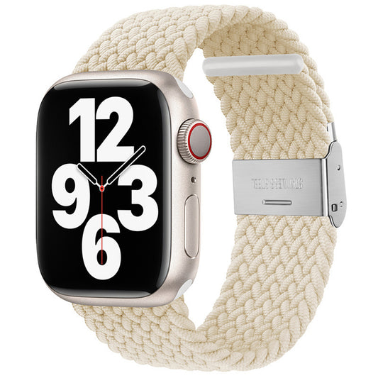 Techsuit W032 band voor Apple Watch 49mm / 46mm / 45mm / 44mm / 42mm Series, Beige