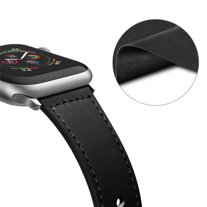 Techsuit W033 band voor Apple Watch 49mm / 46mm / 45mm / 44mm / 42mm Series, Zwart
