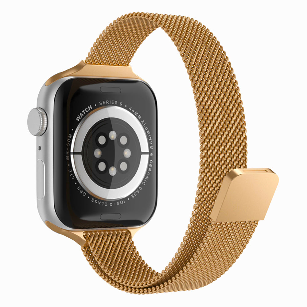 Techsuit W034 band voor Apple Watch 42mm / 41mm / 40mm / 38mm Series, Goud
