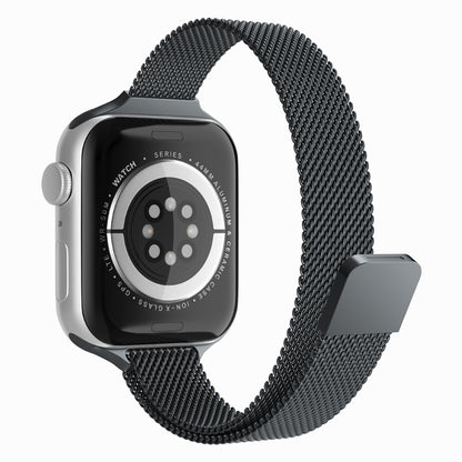 Techsuit W034 band voor Apple Watch 42mm / 41mm / 40mm / 38mm Series, Zwart