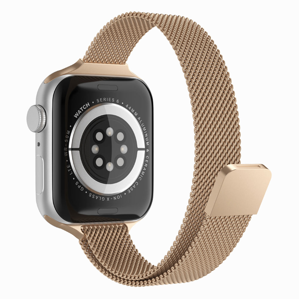 Techsuit W034 band voor Apple Watch 49mm / 46mm / 45mm / 44mm / 42mm Series, Goud